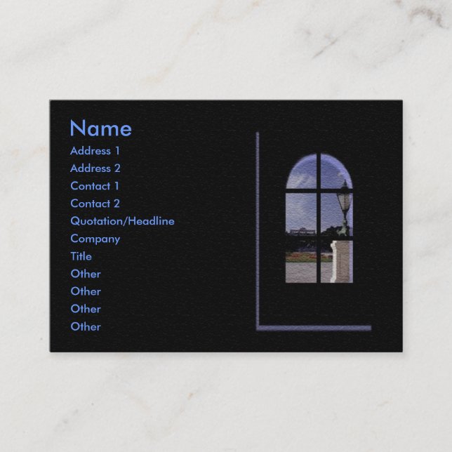 Real Estate Profile Card (Front)