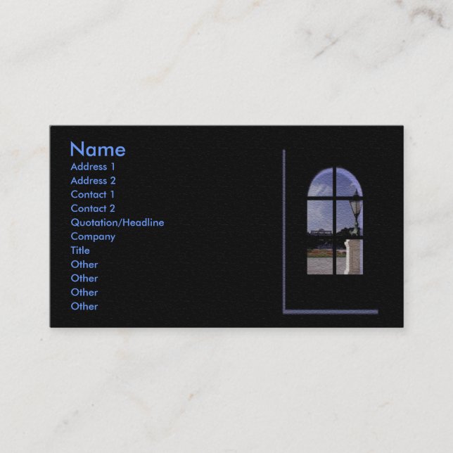 Real Estate Profile Card (Front)