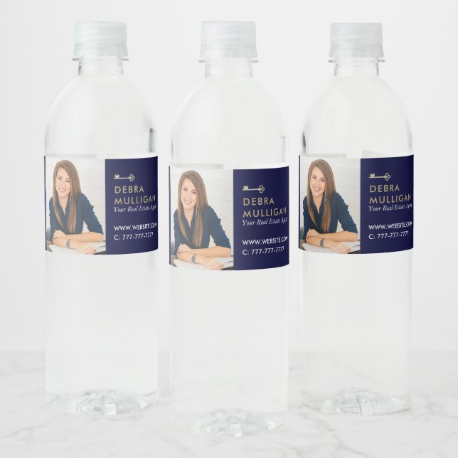 Real Estate Promotional Water Bottle Label (Bottles)