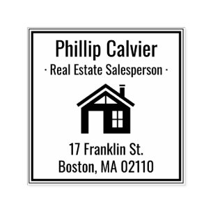 Real Estate Properties return address Self-inkin Self-inking Stamp