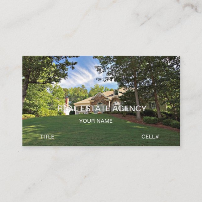 Real Estate Property  Business Card (Front)