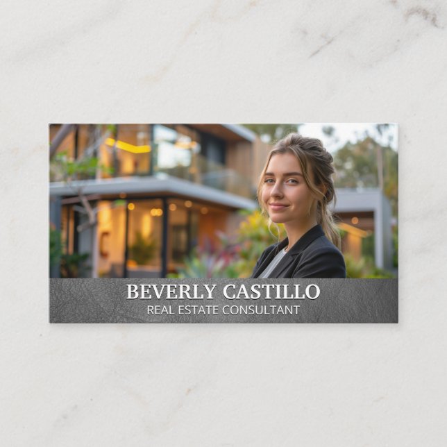 Real Estate Property | Business Woman Card (Front)