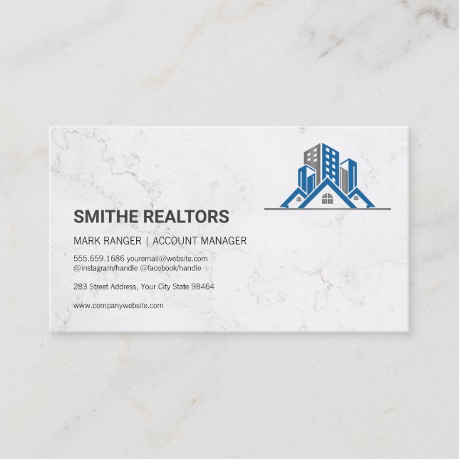 Real Estate Property Logo Appointment Card (Front)