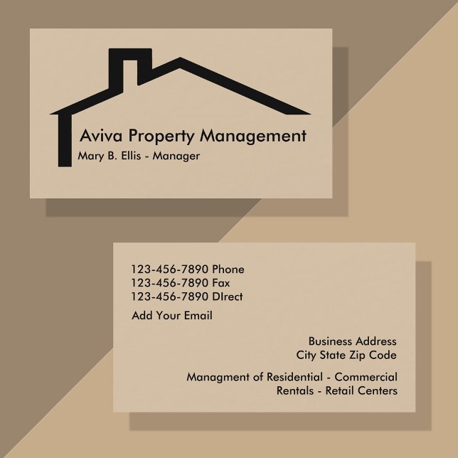 Real Estate Property Management Business Card (Creator Uploaded)