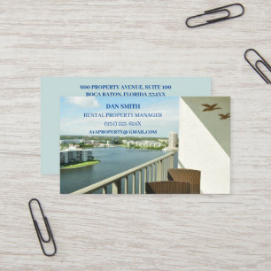 Real Estate Property Manager Rental Property  Business Card