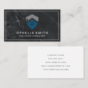 Real Estate   Realtor Agent   Home Logo Business Card