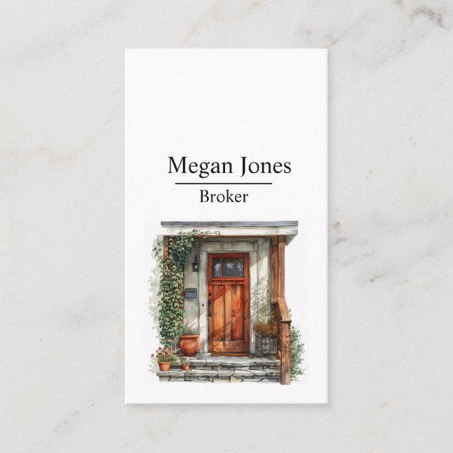 Real Estate, Realtor, Broker Business Card (Front)