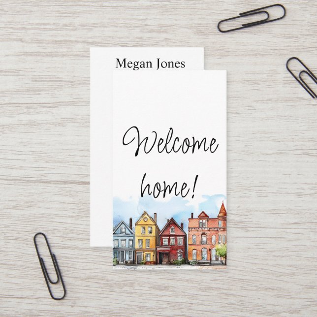 Real Estate, Realtor, Broker Business Card (Front/Back In Situ)