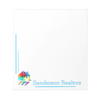 Real Estate, Realtor, estate agent, New Home Notepad