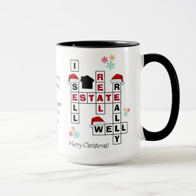 Real Estate Realtor Gift CHRISTMAS Mug (Right)