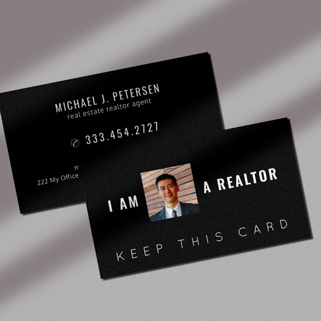 Real estate realtor modern professional photo business card (Creator Uploaded)