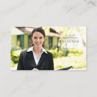 Real Estate Realtor Realty Photo Appointment Business Card