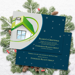 Real Estate Realtor Season’s Greetings Business Holiday Card