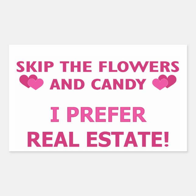 Real-Estate Rectangular Sticker (Front)