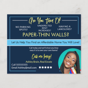 Real Estate Renters Postcards Flyer