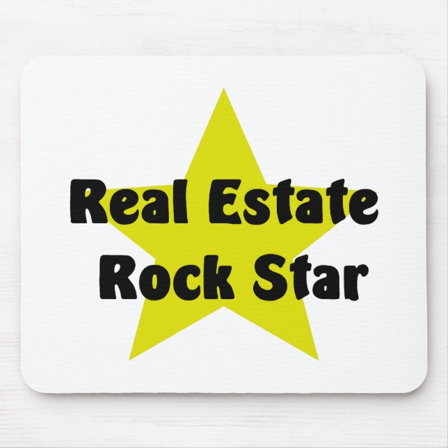 Real Estate Rock Star Mouse Pad (Front)
