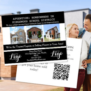 Real Estate School District Targeting Postcards Flyer