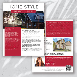 Real Estate September Newsletter Promotional Flyer