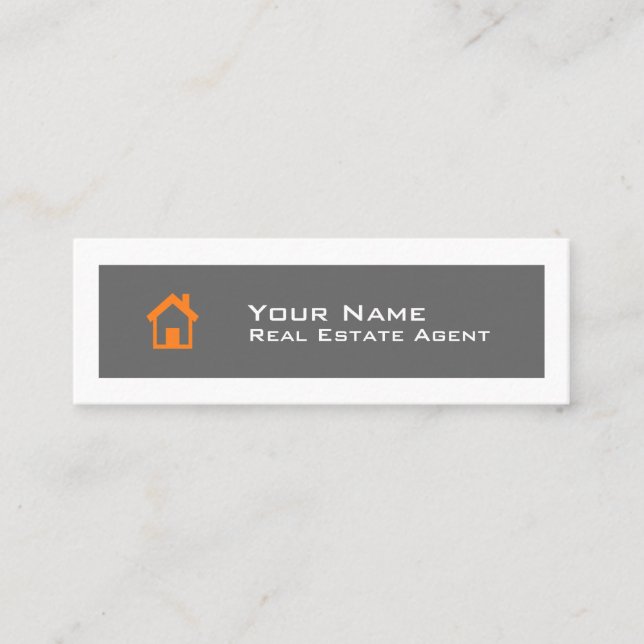 Real Estate Skinny Business Card Template (Front)