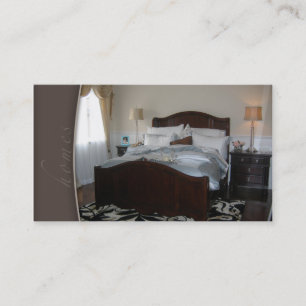 Real Estate Staging Bedroom Business Card