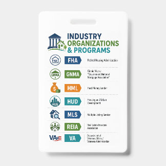 Real Estate Student Reference ID Badge