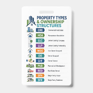 Real Estate Student Reference ID Badge