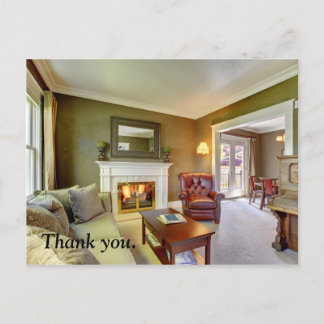 Real Estate thank you postal card. Postcard