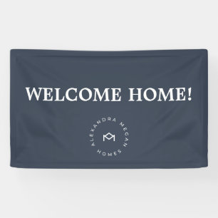 Real Estate Welcome Home Sign Upload Your Logo