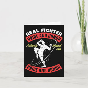 Real Fighter Muay Thai Mma Fight Authentic Martial Card