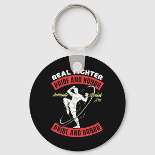 Real Fighter Muay Thai Mma Fight Authentic Martial Key Ring