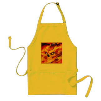 Real Fire Skull Apron