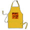 Real Fire Skull Apron