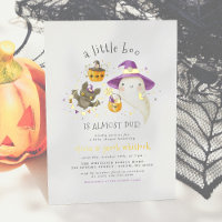 Real Foil A Little Boo Fall Halloween Baby Shower