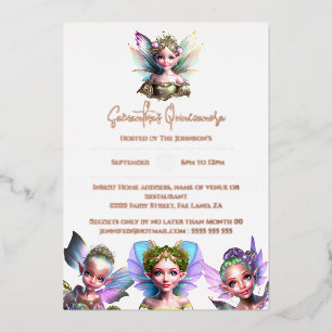 Real foil fairy enchanted rose gold fairytale