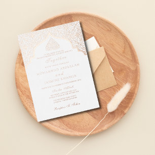 Real foil Masjid Wording Muslim Wedding