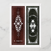 Real Foil Personalised Name 2 Bookmarks Per Card