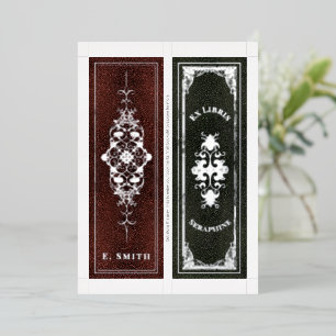 Real Foil Personalized Name 2 Bookmarks Per Card