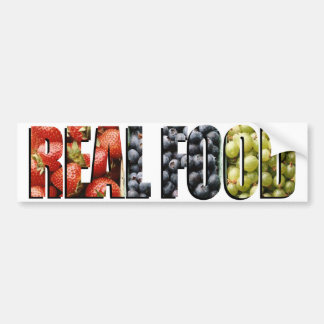Real Food Bumper Sticker