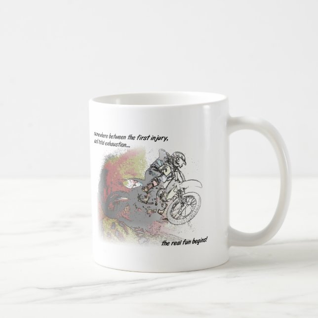 Real Fun Dirt Bike Motocross Mug (Right)