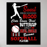 Real Girls Become Softball Players Gift