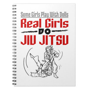 Real Girls Do Jiu Jitsu BJJ Jiujitsu Women Notebook