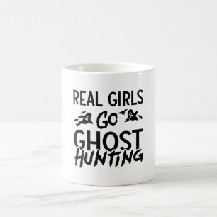 Real Girls Go Ghost Hunting Ghost Hunter Spooky Coffee Mug