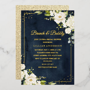REAL GOLD FOIL Brunch and Bubbly Bridal Shower