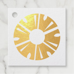 Real Gold Foil Pineapple Party Planner Favour Tags