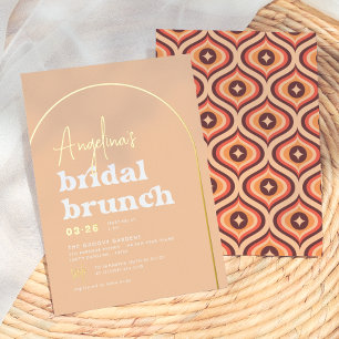 Real Gold Mid Mod Retro Arch Brunch Bridal Shower