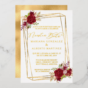 Real Gold Wedding Spanish Nuestra Boda