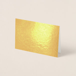 Real Golden Coloured Foil Metallic Blank-Inside Card