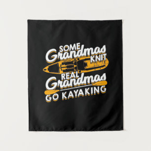 Real Grandmas Go Kayaking Tapestry