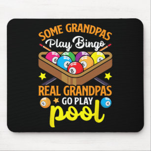 Real Grandpas Funny Pool Player Billiards Billiard Mouse Pad
