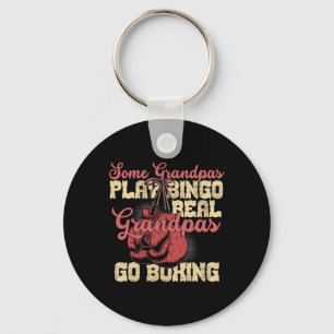 Real Grandpas Go Boxing Funny Grandpa Gifts Key Ring